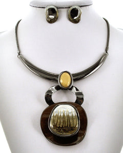 Blue sea necklace set