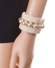 Load image into Gallery viewer, Choked UP pearl choker and bracelet set (2 color options)

