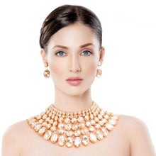 Load image into Gallery viewer, Crystal Graduated Choker Set (2 colors)
