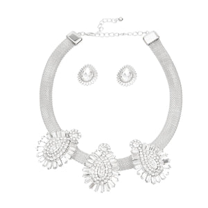 Elite elegance rhinestone mesh set