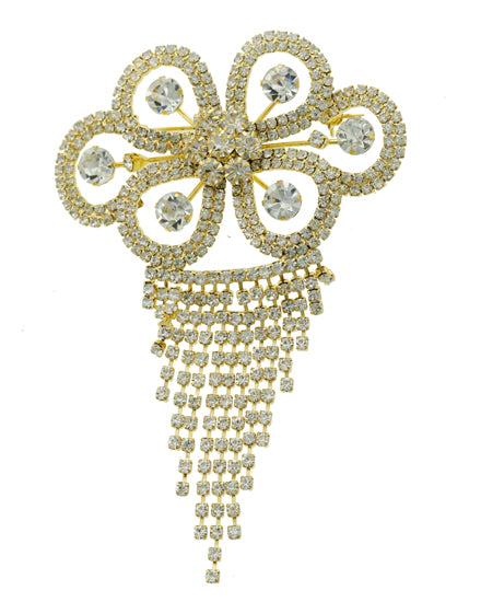 Floating flower pin