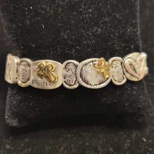 Believe-Faith-Love-Pray spirtual bracelet