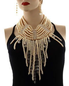 OMG necklace pearl set (2 color options)