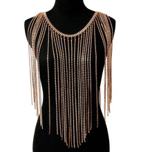 Load image into Gallery viewer, Rhinestone POP body chain
