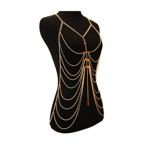 Topaz touch body chain