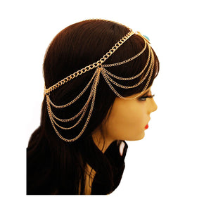 Turquoise nights head chain