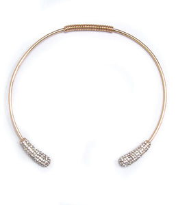 Upscale rhinestone choker