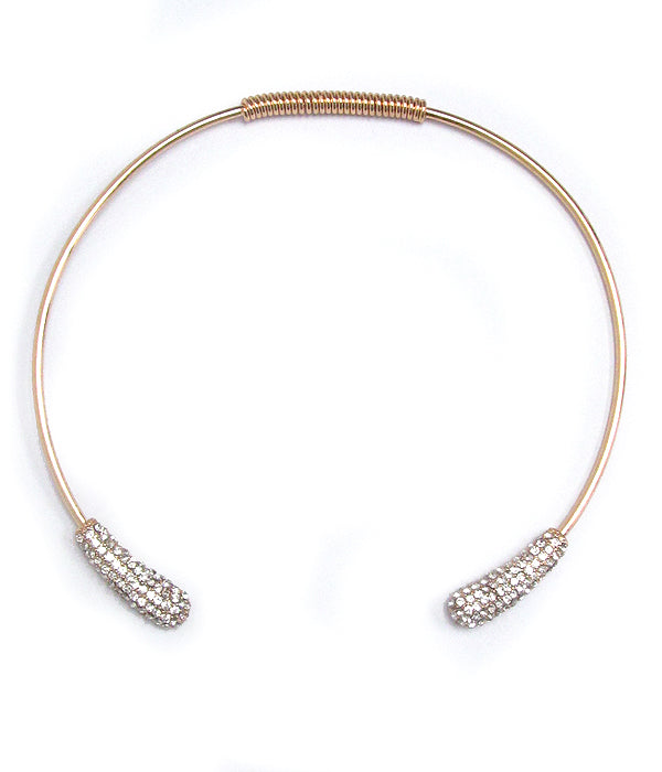 Upscale rhinestone choker