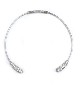 Upscale rhinestone choker