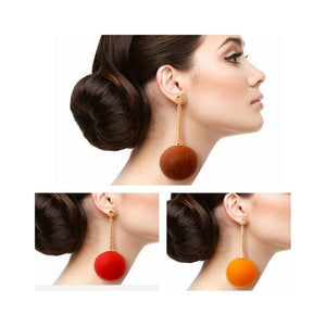 Gold Textured Metal Drop Earrings (3 color options)